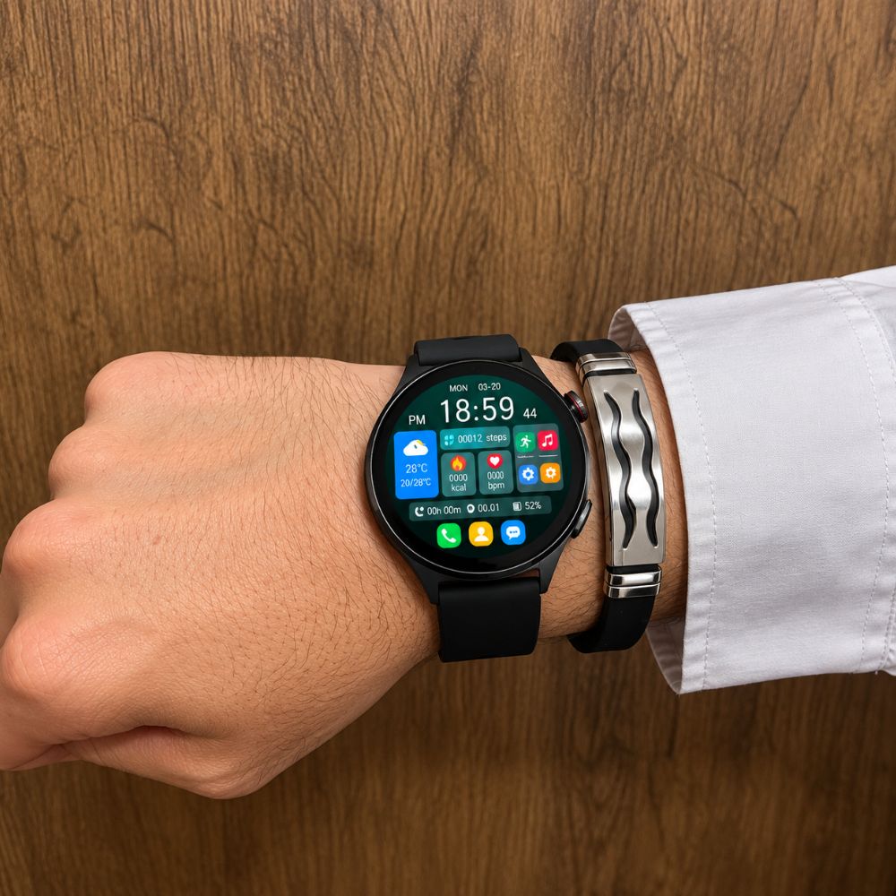 Smartwatch Grand Classic con Pulsera Masculina