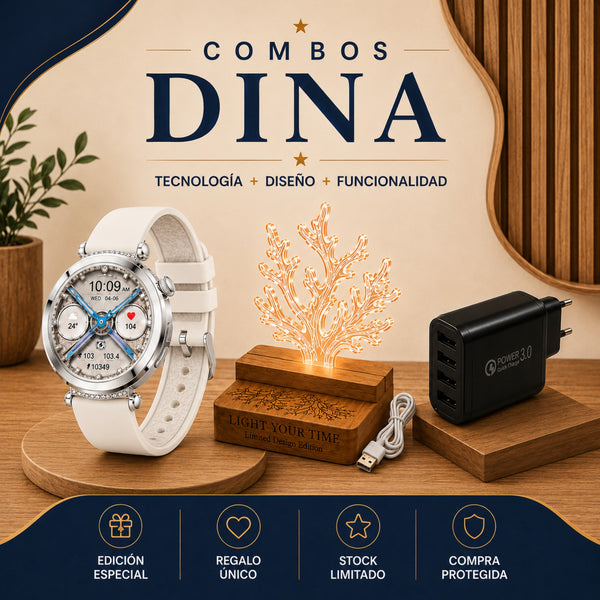 Combo Smartwatch + LED + USB