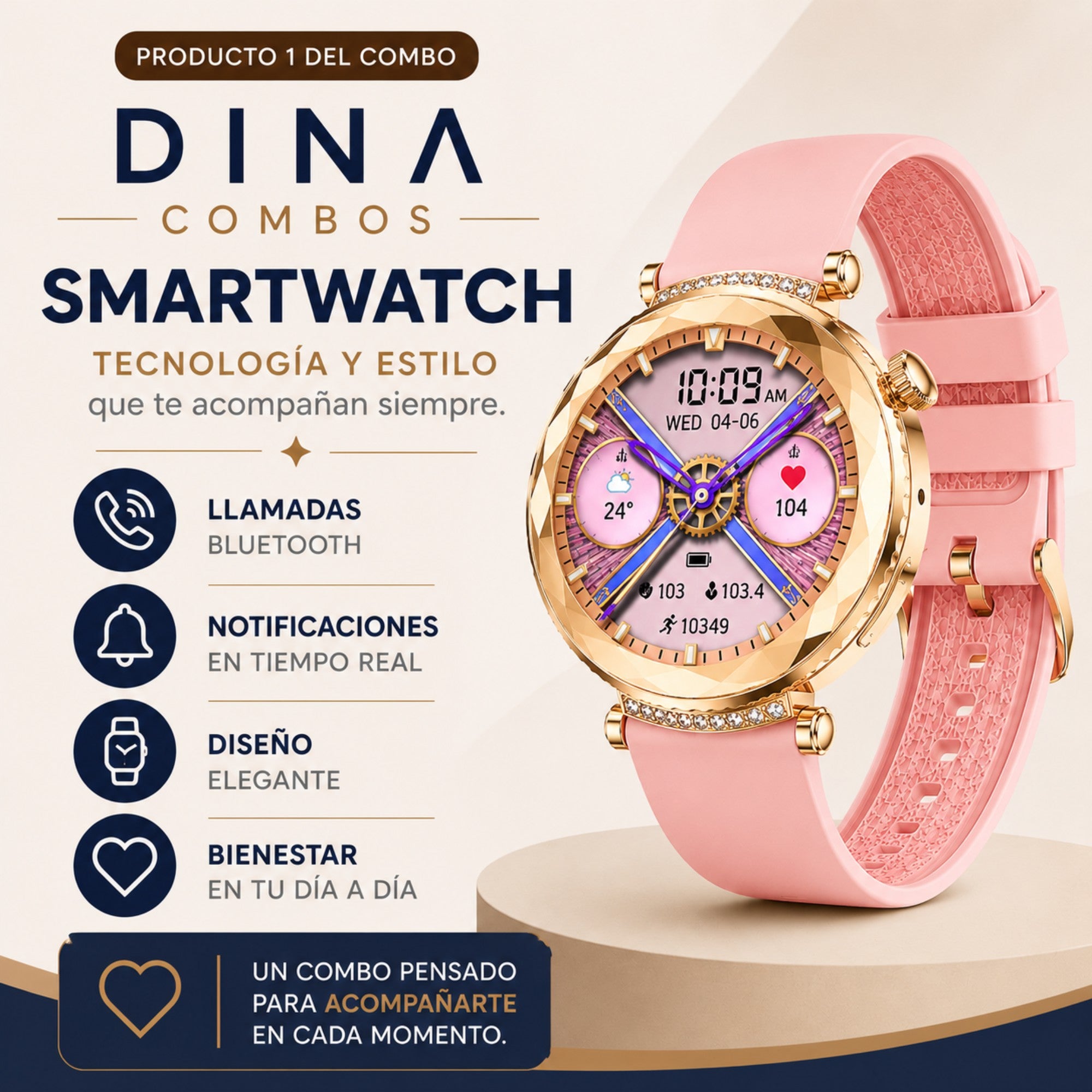 Combo Smartwatch + LED + USB