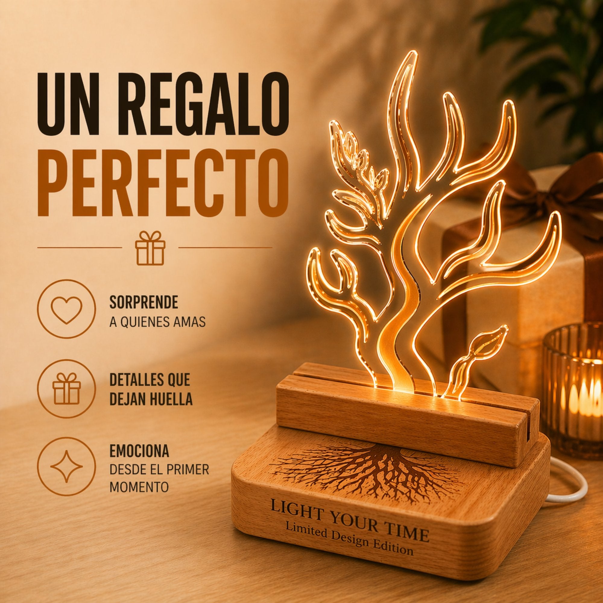 Lampara LED Árbol
