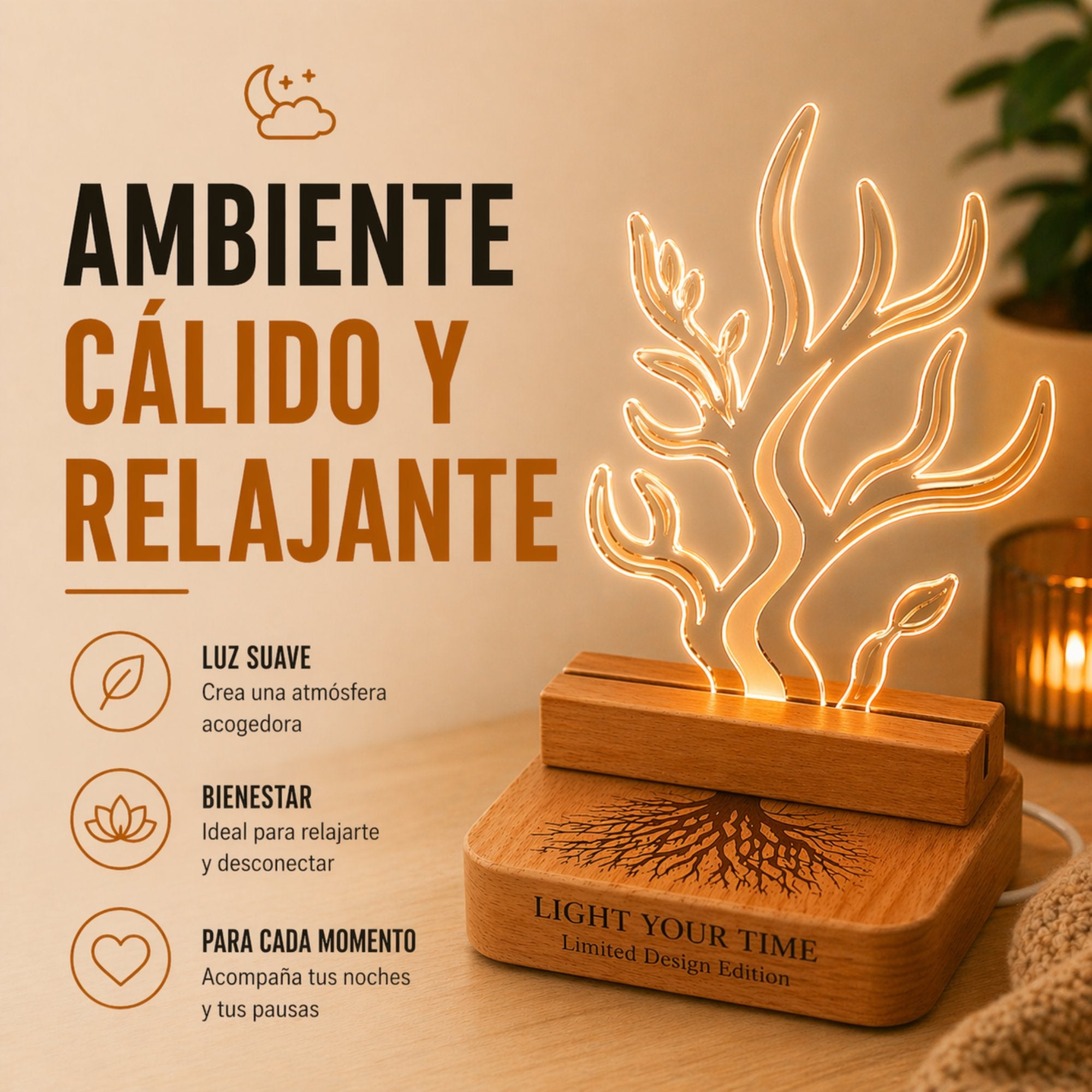 Lampara LED Árbol